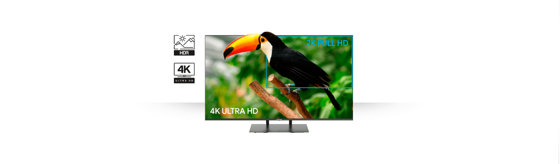Телевізор UHD 4K Smart TV LED Blaupunkt 55UB7000