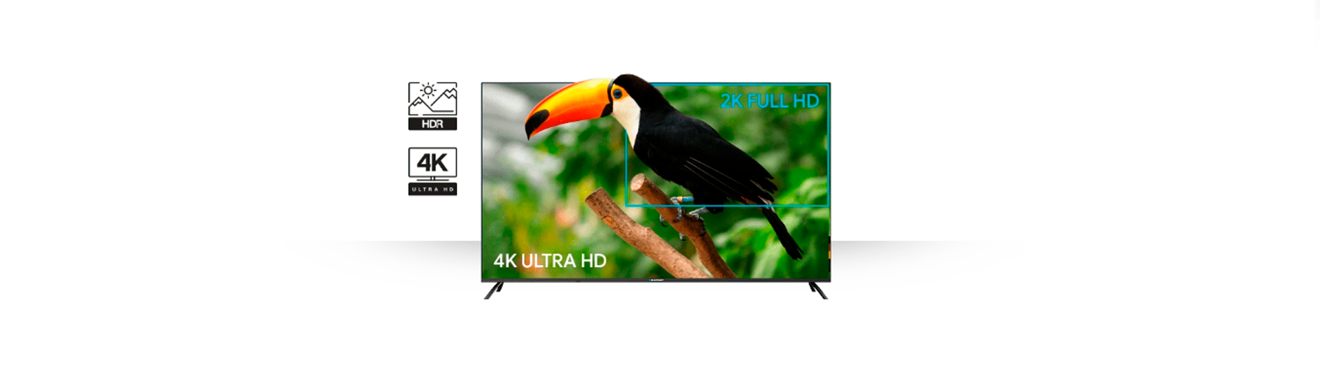 Телевізор UHD 4K Smart TV LED Blaupunkt 65UB7000