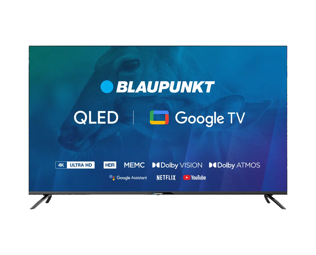 Телевизор UHD 4K Google TV Blaupunkt 65QBG7000