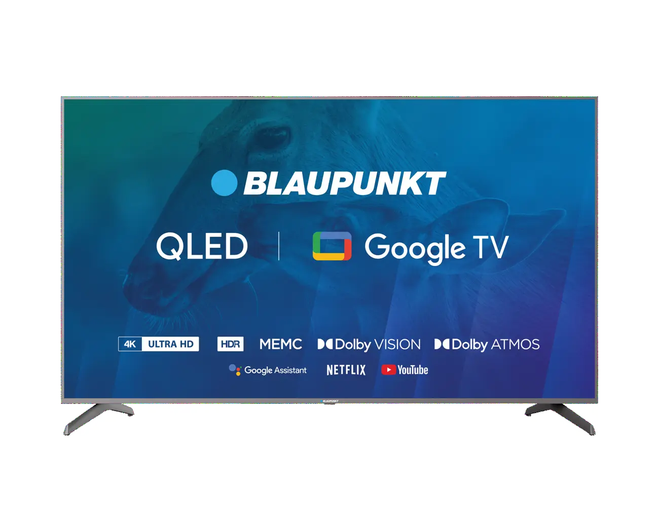 Телевізор UHD 4K Google TV Blaupunkt 75QBG8000